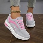 Sneaker Donna Traspiranti con Suola Ammortizzata e Zeppa