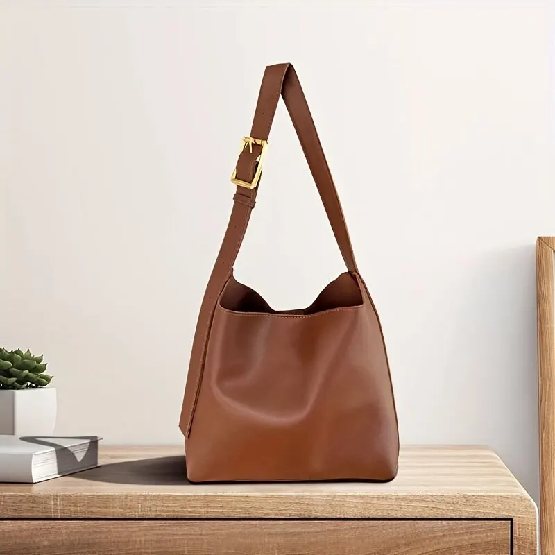Borsa a Spalla Donna in similpelle Bucket Hobo Elegante