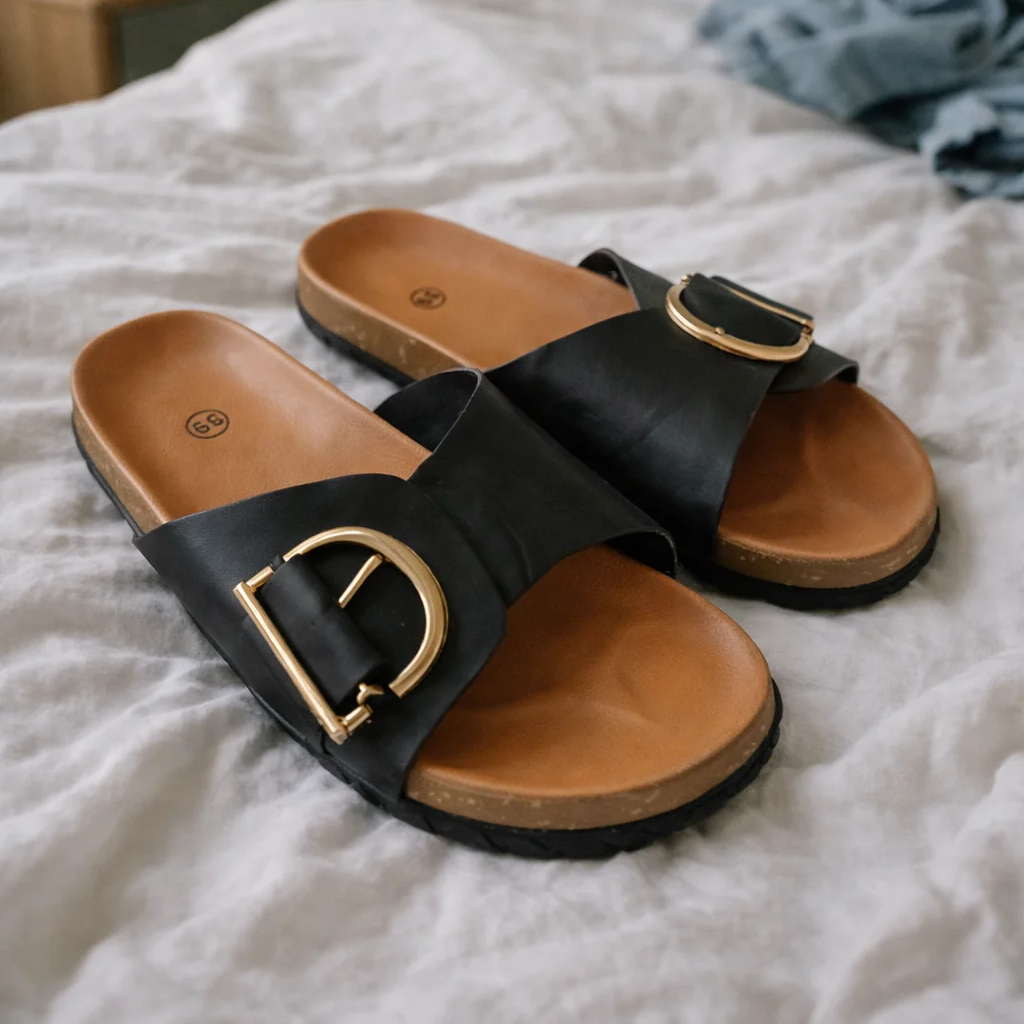Bequeme Sandalen mit Schnalle