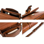 Borsa a Tracolla Donna in Cuoio Stile Saddle Bag Vintage