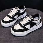 Sneaker Donna Casual Basse in similpelle bicolore