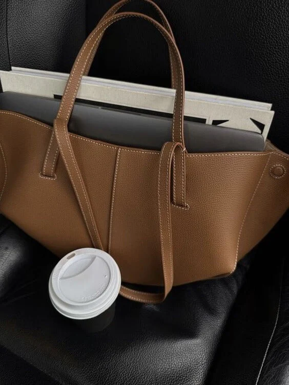 Borsa Shopper Donna con Doppi Manici Corti e Lunghi Tote Bag grande