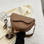 Damen-Satteltasche Halbmond aus Kunstleder