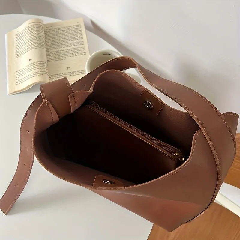 Borsa a Spalla Donna in similpelle Bucket Hobo Elegante
