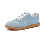 Sneaker Donna in similpelle Stile German Trainer con Suola in Gomma